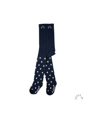 0516/Dark Blue-Dots Ecru