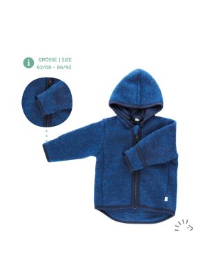 Kapuzenjacke aus Wollfleece