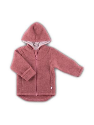 Jacke mit Kapuze Wollfleece GOTS