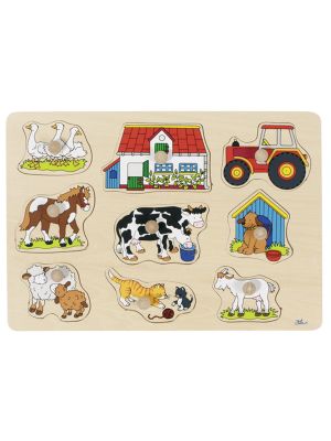 Steckpuzzle Bauernhof 9 Teile, 57908