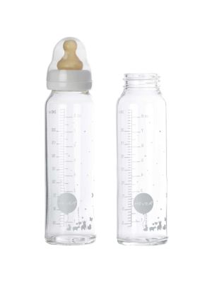 Hevea® Babyfläschchen Set Glas 240 ml