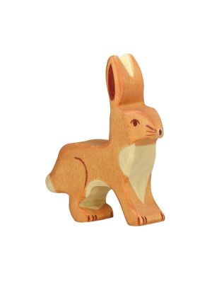 Holztier Hase, Ohren hoch 80097