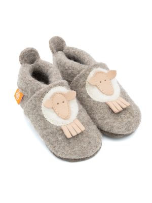 Orangenkinder slippers boiled wool sheep