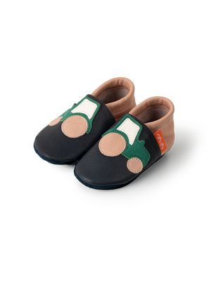 Lederschuhe marine/sand, Traktor