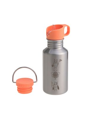 Trinkflasche Edelstahl (2Aufsätze)Käfer/Nature