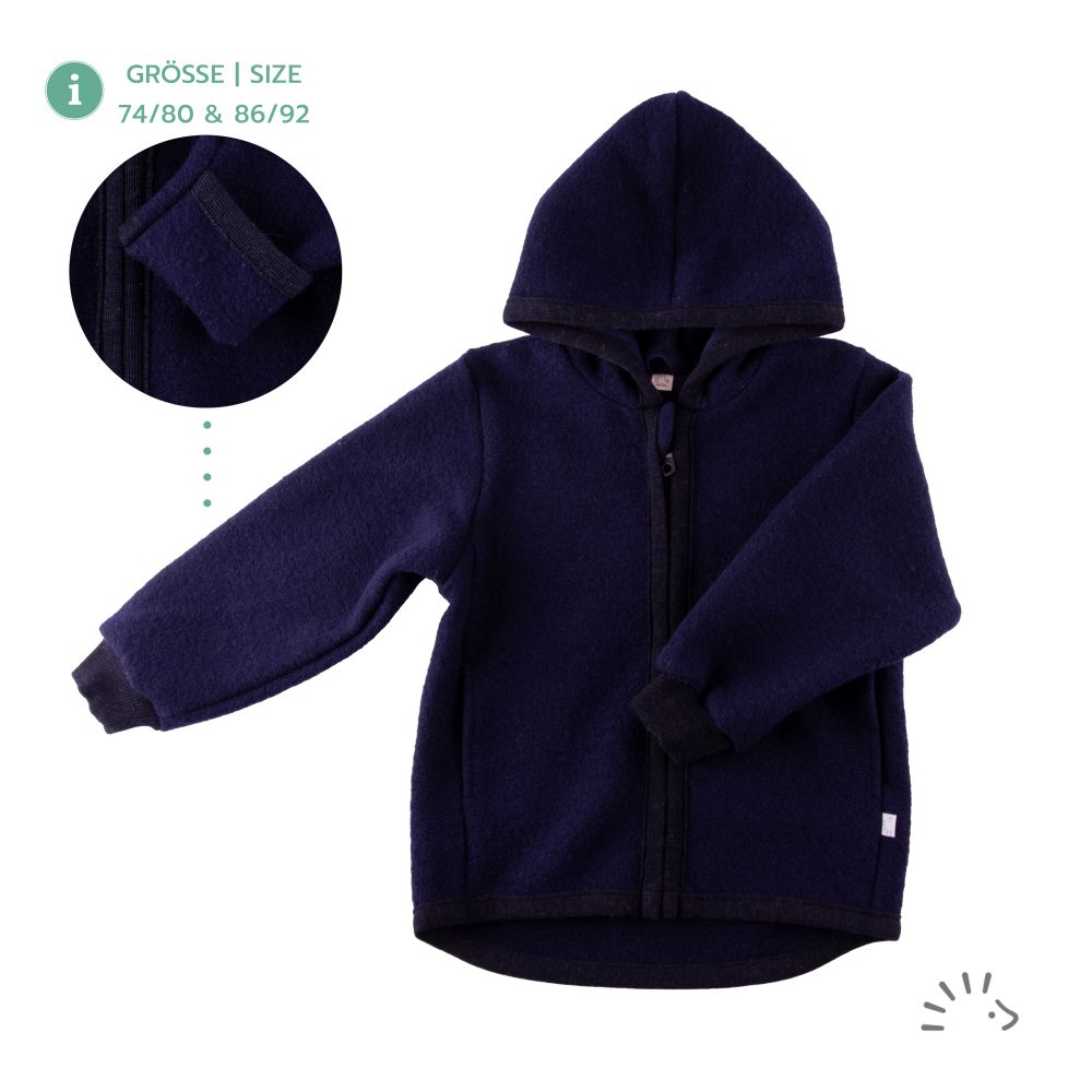 Merino Wollwalk Jacke 98 Baby And Children Jacket Organic Boiled