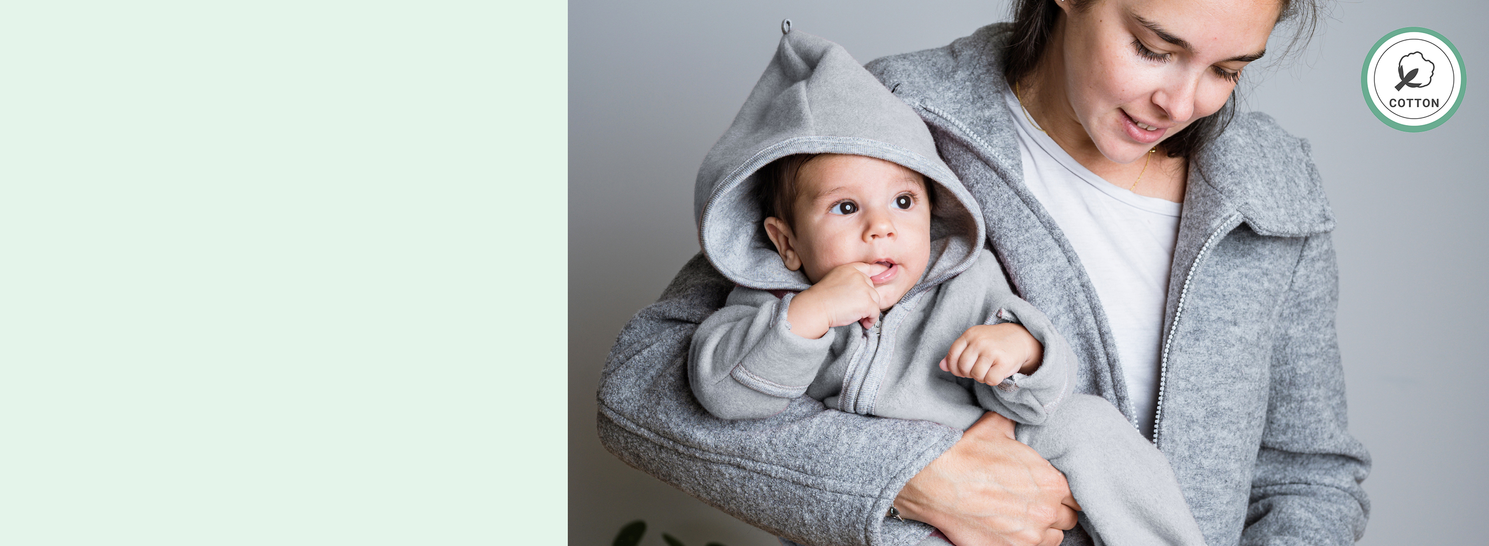 Baumwollfleece - Gleichzeitig wärmend und atmungsaktiv.